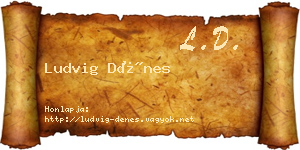Ludvig Dénes névjegykártya